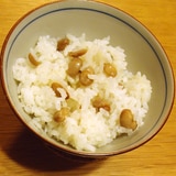 乾煎り＆下茹で不要☆余った節分豆で作る福豆ご飯